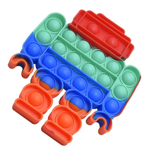 Imagen 5 de 7 de Kit 2 Pzas Robot Fidget Grande Pop It Juguete Burbujas Niños