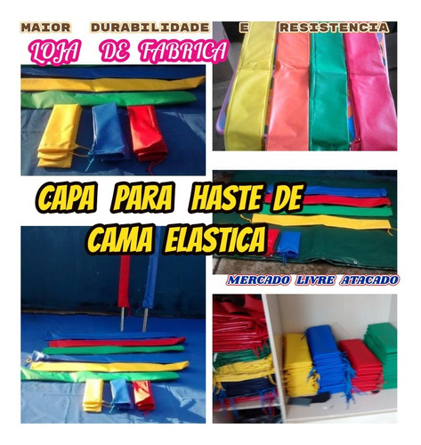 Capa Para Haste De Pula Pula Costura Embutida Kit Com 50