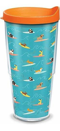 Tervis Surf Dogs Made In Usa Vaso Aislado De Doble Pared, 24