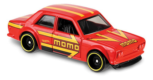 Hot Wheels '71 Datsun 510 Rojo Momo Año 2019  C19