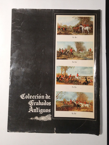 Coleccion De Grabados Antiguos Caza Zorro (4 Grabados)