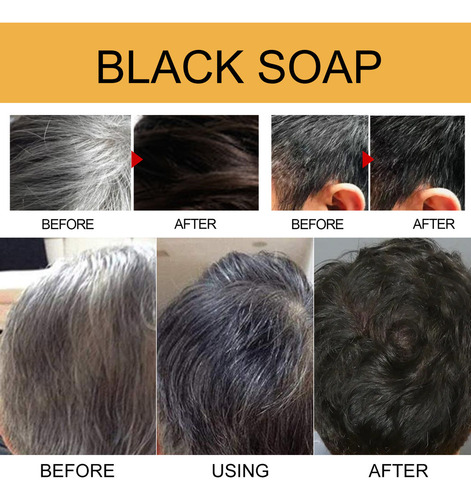 Barra De Sabão Para Escurecimento De Cabelo De 4 Peças **007