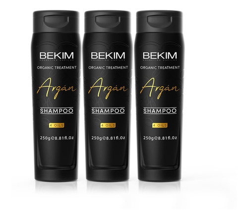 Kit X 3 Shampoo Argan 4 Oil´s Bekim 250g