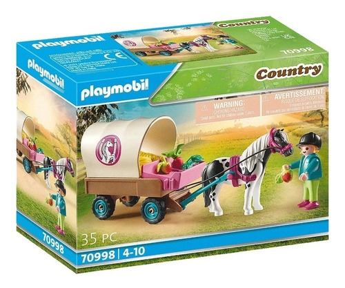 Imagen 1 de 4 de Playmobil 70998 Country Carruaje De Pony Caballo