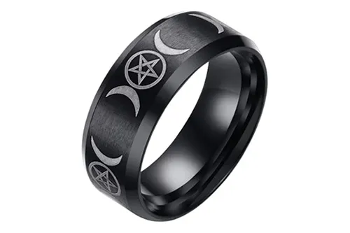 Anillo pentagrama hotsell