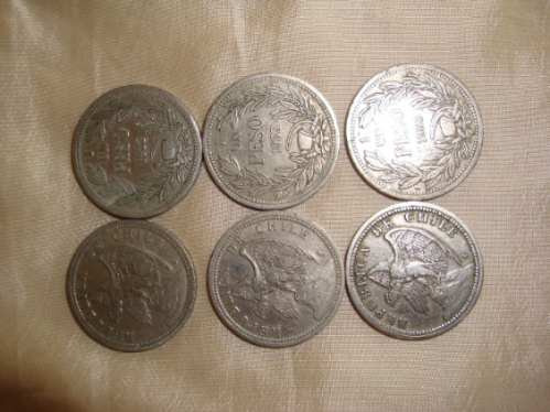 Moneda De 1 Peso Chile 1933,