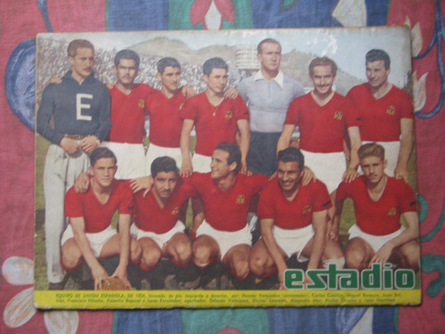 Estadio N° 591, 11 Sept 1954 Equipo De Union Española 1954