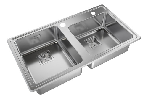 Johnson Pileta Cocina Quadra Acero Inox Q085ad Aguj/dosif