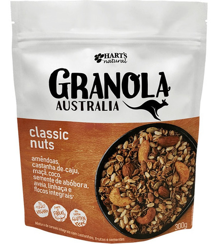 Granola Australian Classic Nuts, 300g, Harts Natural