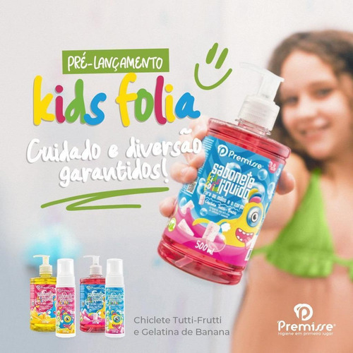 Sabonete Espuma Para Banho Infantil Kids 200ml - Banana