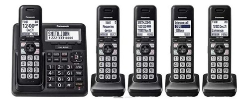 Telefone Sem Fio Panasonic 5 Bases Com Redução De Ruído Pt Cor Branco