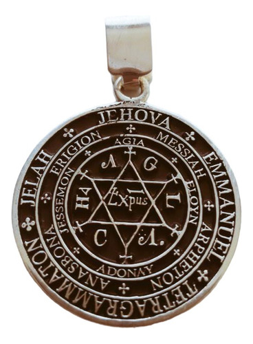 Dije Sello Sabiduría Rey Salomón Plata 925 Talisman