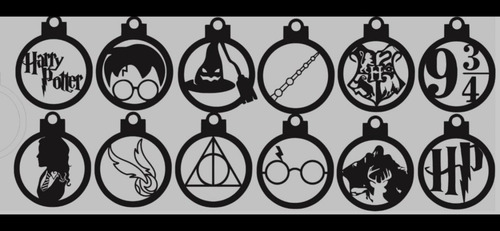 Esferas Navideñas Adorno De Navidad Harry Potter (Usado)