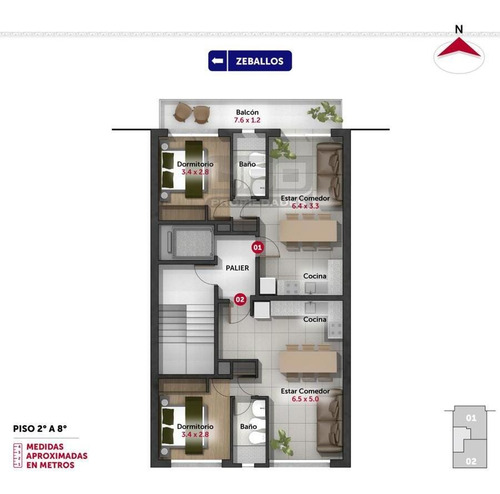 Imagen 10 de 10 de Departamento De 1 Dormitorio En Venta Centro Macrocentro De Rosario