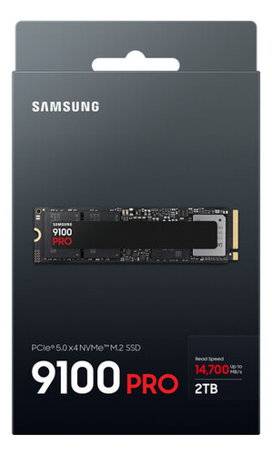 Ssd Samsung 9100 Pro 2tb M.2 2280 Pci-e 5.0 Gen5 X4 Nvme 2.0 Taxa De Transferência 14700mbps - Modelo Mz-vap2t0b/am
