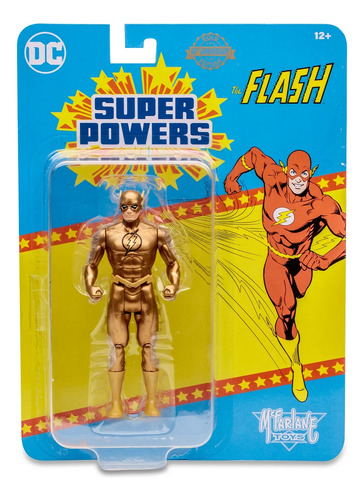 Figura Dc Direct Super Powers 13 Cms Flash Dorado