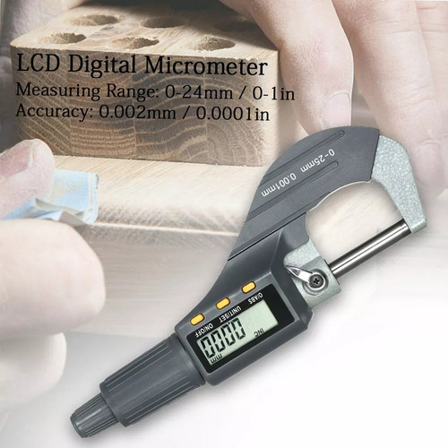 Micrómetro Digital Electrónico For Exteriores De 0 A 25 Mm