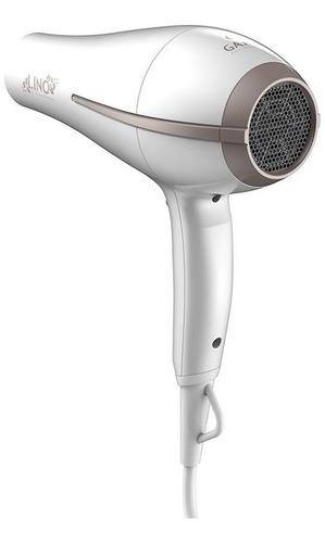 Secadora Alaciadora Cabello Aceite Lino Cerámica Iones Color Blanco