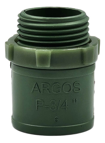 50 Pzs Conector Con Rosca Conduit Pvc Pesado Verde 3/4 PuLG