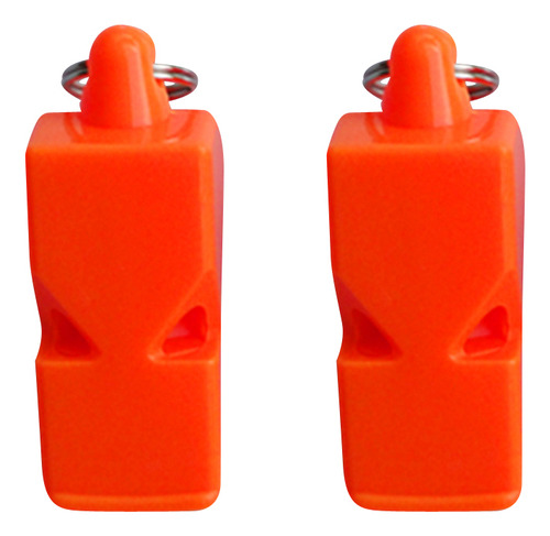 2x Silbato Supervivencia Seguridad Para Camping Naranja