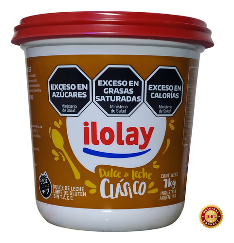 Ilolay Clasico Doce De Leite Argentino Pote De 1kg