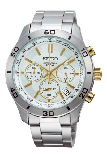 Reloj Seiko Cronometro 100mts Combinado Ssb051 