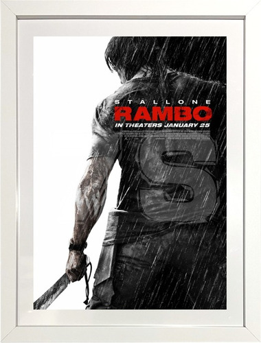 Póster De Película Rambo: Rambo De Espalda