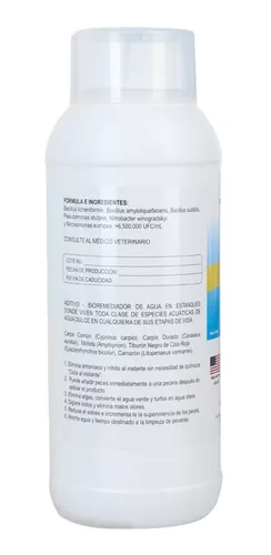 Aclarador De Agua Bacteria Acuarios Peceras Agua Dulce 1l