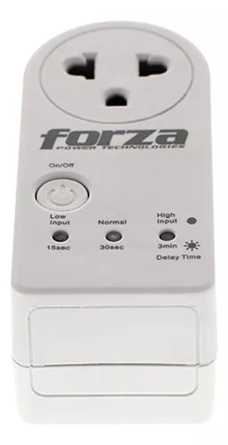 PROTECTOR ESTABILIZADOR DE VOLTAJE FORZA 220V 1500W BLANCO