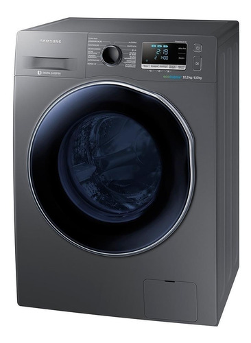 Imagen 3 de 4 de Lavasecarropas automático Samsung WD6000 WD10J6410A inverter inox look 10.2kg 220 V