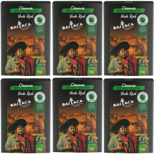 Kit 6 Ervas Chimarrão Baitaca 1kg Edição Especial Verde Real