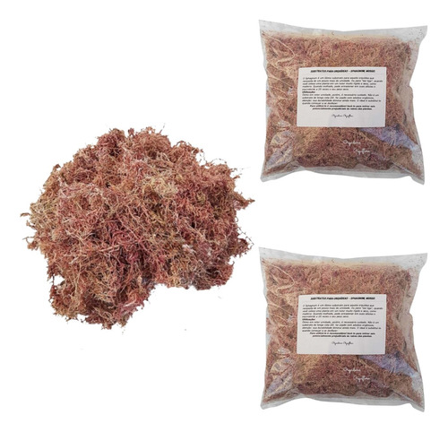 Kit 2 Musgos Sphagnum 5 Litros Substrato P/ Plantas Orquídea