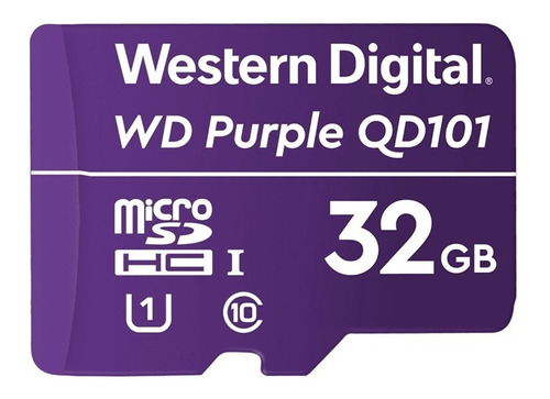 Memoria Microsd Western Digital - 32gb Wd Purple - Seguridad