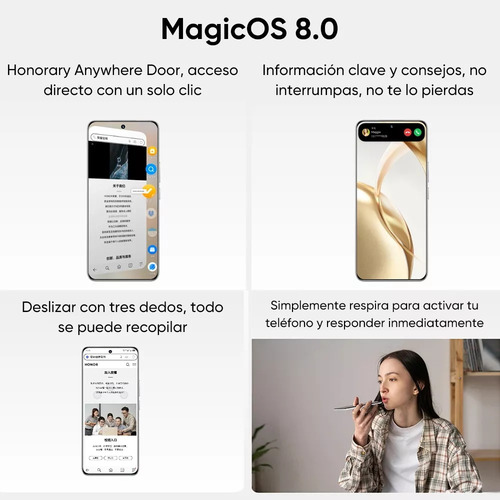 Smartphone Honor 200 5g Dual Sim Teléfono 12gb Ram 512gb Rom Celular Blanco