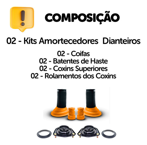Amortecedores Dianteiros Kayaba Com Kits Toyota Rav4 13/18