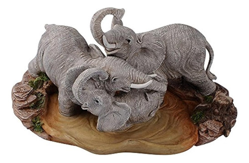 Figura De Baño De Barro De Elefante De 5  De Hora Cómoda
