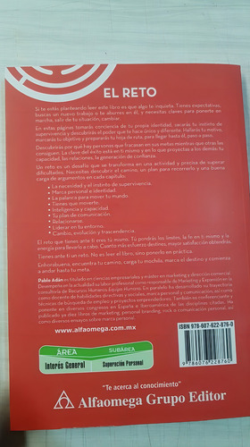 Libro El Reto De Pablo Adan