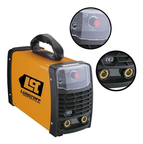 Imagen 3 de 10 de Soldadora Inverter 160a Apta Electrodo Celulósico Lusqtoff