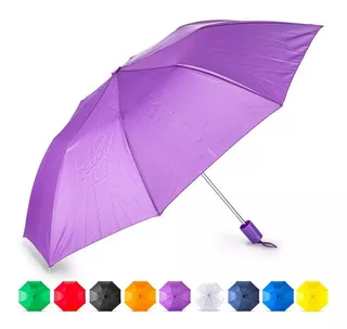 Mini Paraguas Biondi 21 Manual Con Forro Lluvia Sombrilla