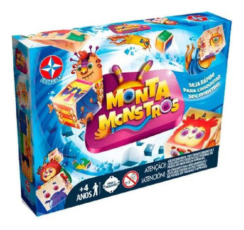 Jogo De Tabuleiro Monta Monstros Divertido Da Estrela 0116