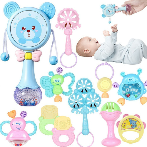 11 Piezas De Juguetes Para Bebés, Juguetes De Sonajero