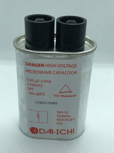  Condensador Capacitor Para Hornos Microondas 0.85 Mf 2100va