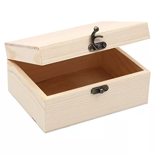 Caja de madera pinturas para colorear