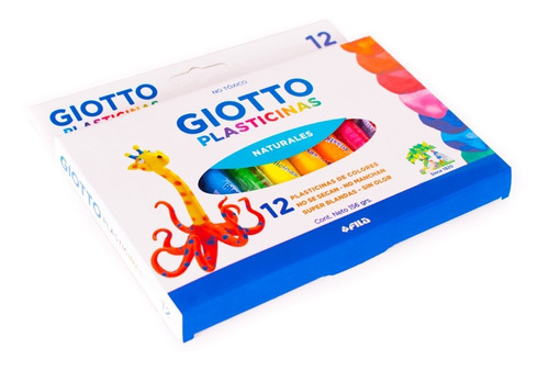 Plastilina Giotto Natural X 12 Colores Distribuidora  Lv