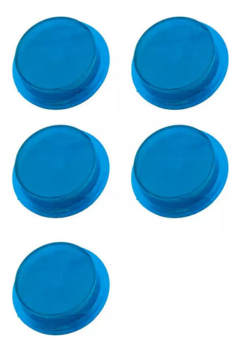 5 Lente Lanterna Foguinho Bojuda Azul Lente Alta