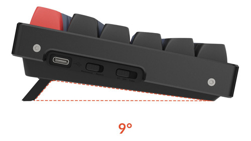 Imagen 7 de 10 de Teclado Mecanico Wireless Keychron K8 Pro Programable Custom Qmk Via Aluminio Rgb Qwerty Gateron Blue Switch Hotswappable Distribución Ansi Inglés Us Bluetooth Gamer Coder Pc Mac Tamaño Layout 80%