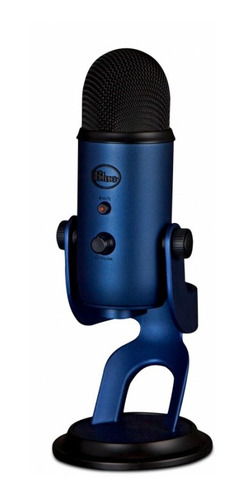 Imagen 2 de 2 de Micrófono Blue Yeti condensador multipatrón midnight blue