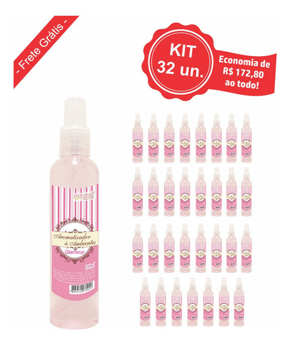 Kit Aromatizador Ambientes 200 Ml (32un.)