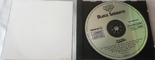 Black Sabbath - Live Usa Cd Bootleg Ed. Europea Heavy Metal (Usado)