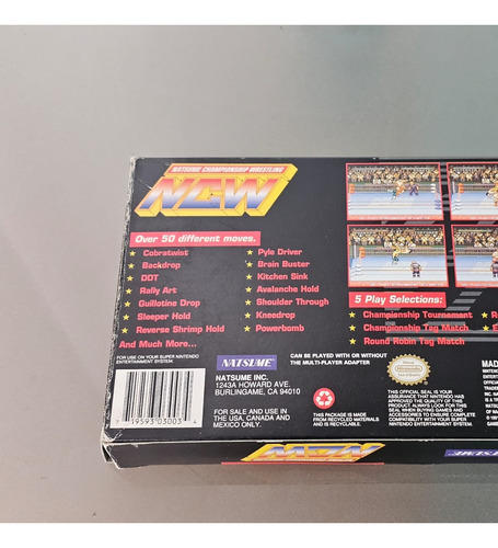 Natsume Chapmpiomship Wrestling Raw Snes Completo En Caja (Usado)